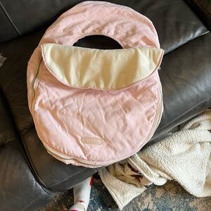 JJ Cole Pink and Cream Quilted Cover